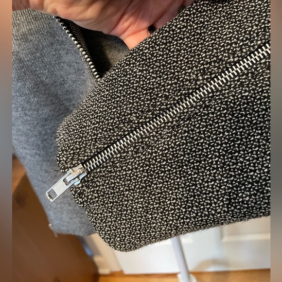 Theory Akashi K Moto Wool, Cotton and Cashmere Moto Jacket Large - Picture 11 of 15